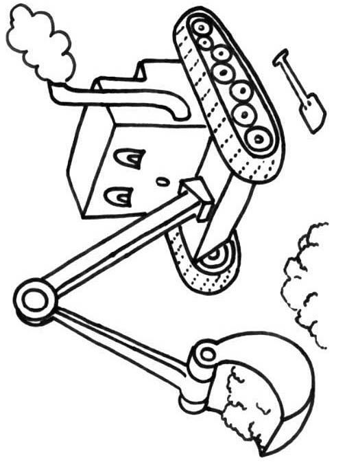 Free coloring pages of the diggers